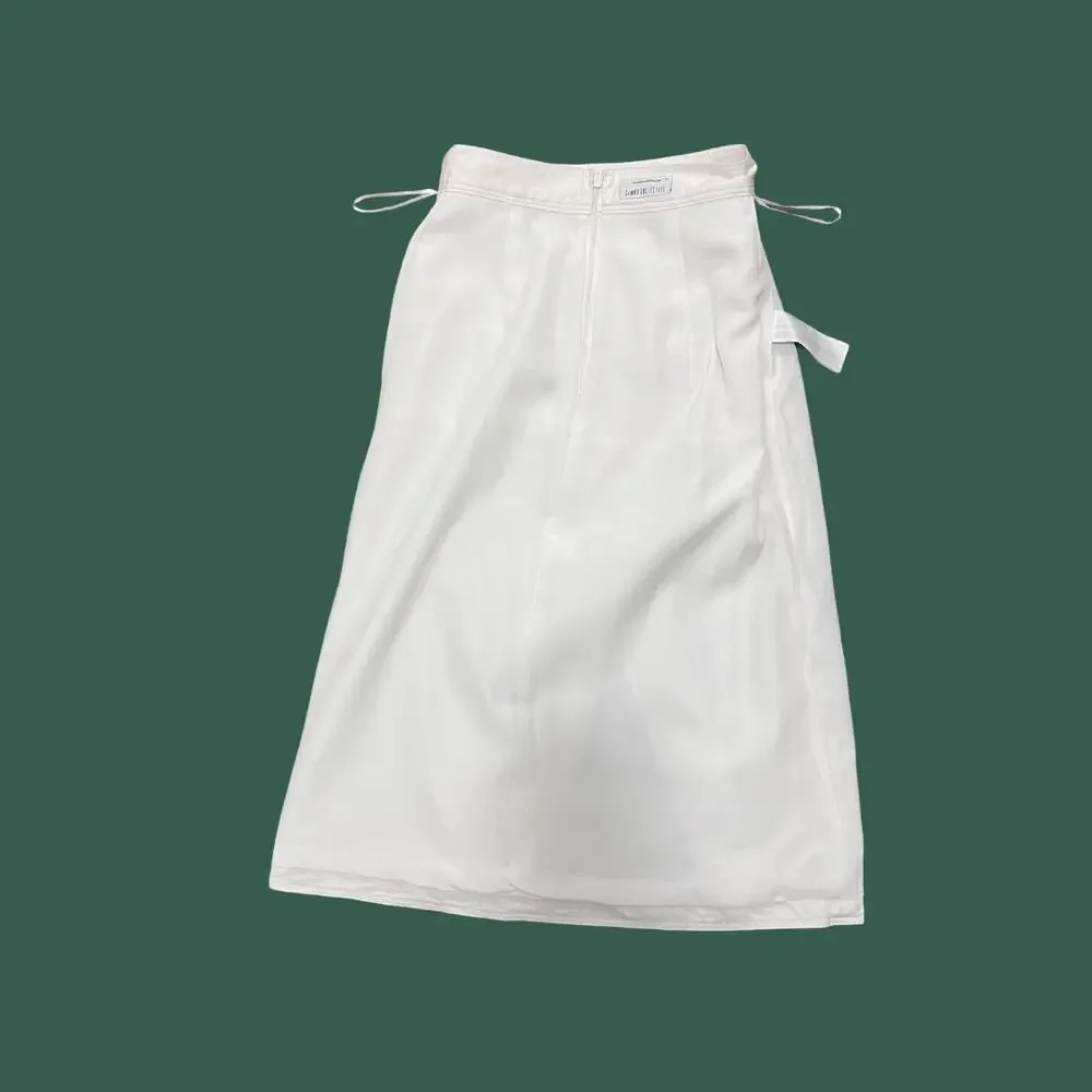 Anthropologie C/MEO Collective White Pencil Skirt with Buttons Detail Size xs - Picture 7 of 7